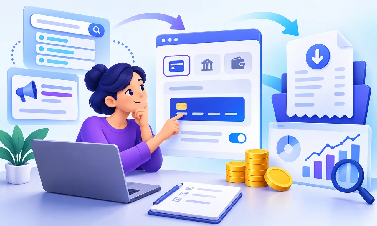 איך להגדיר חיוב ולהוריד מסמכי תשלום ב־Google Ads