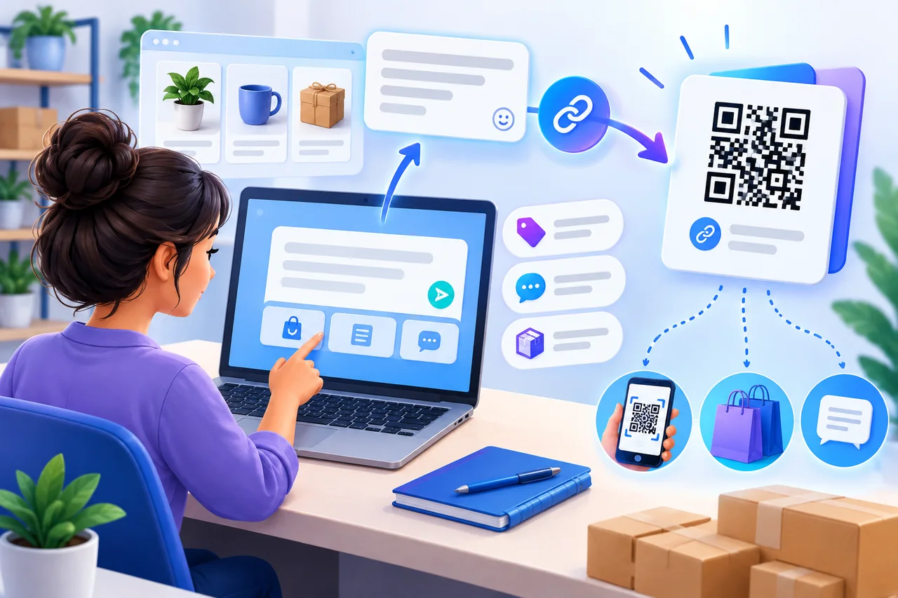 איך ליצור קישור WhatsApp עם הודעה מוכנה וקוד QR לעסק